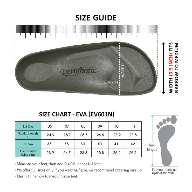Aerothotic - Arcus Women’s Comfort EVA Beach Slide Sandals-Footwear - Aerothotic: Original Orthotic Comfort Sandals