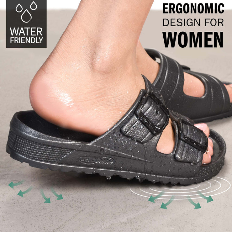 Aerothotic - Arcus Women’s Comfort EVA Beach Slide Sandals-Footwear - Aerothotic: Original Orthotic Comfort Sandals