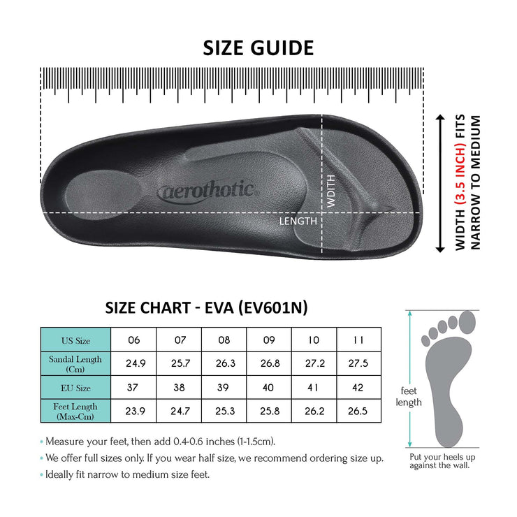 Aerothotic - Arcus Women’s Comfort EVA Beach Slide Sandals-Footwear - Aerothotic: Original Orthotic Comfort Sandals