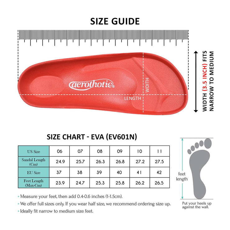 Aerothotic - Arcus Women’s Comfort EVA Beach Slide Sandals-Footwear - Aerothotic: Original Orthotic Comfort Sandals