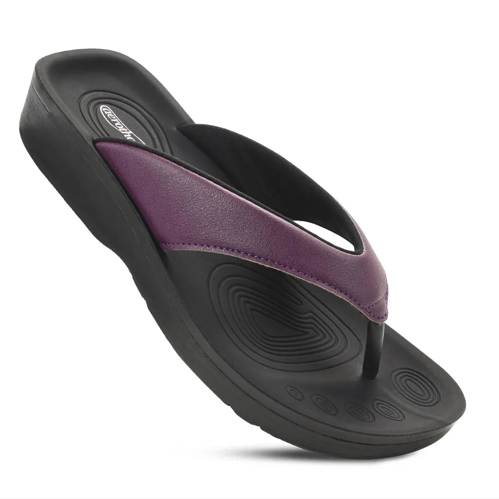 Flumen Arch Support Flip Flops Sandals – Aerothotic
