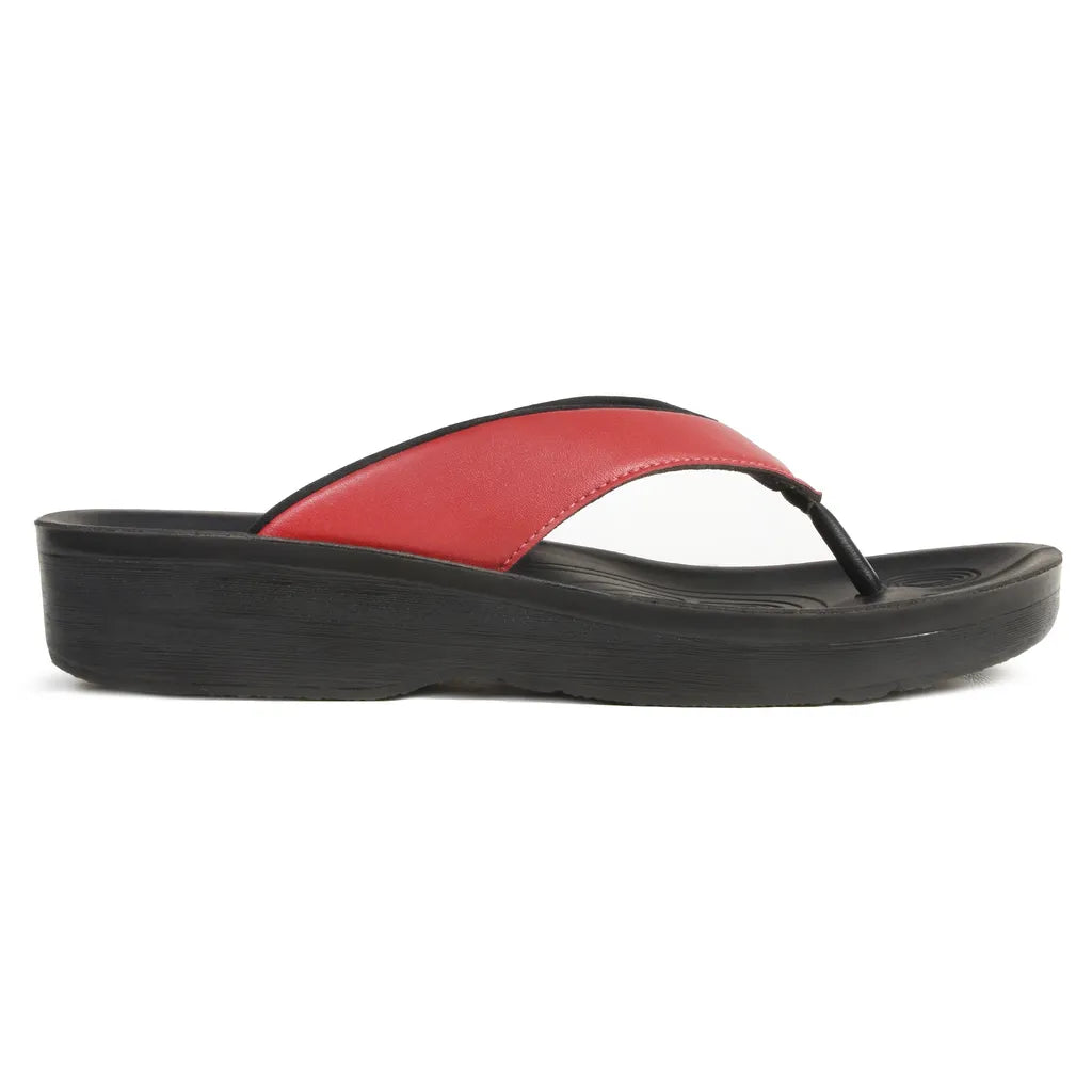 Red sandal with black sole
flip flop sandals
arch support thongs