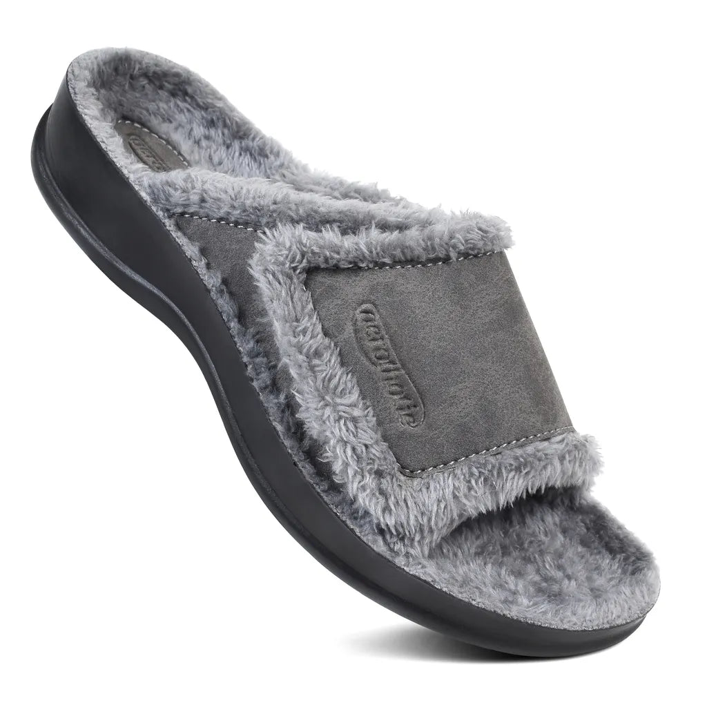 Hadley Cozy Faux Fur Slipper