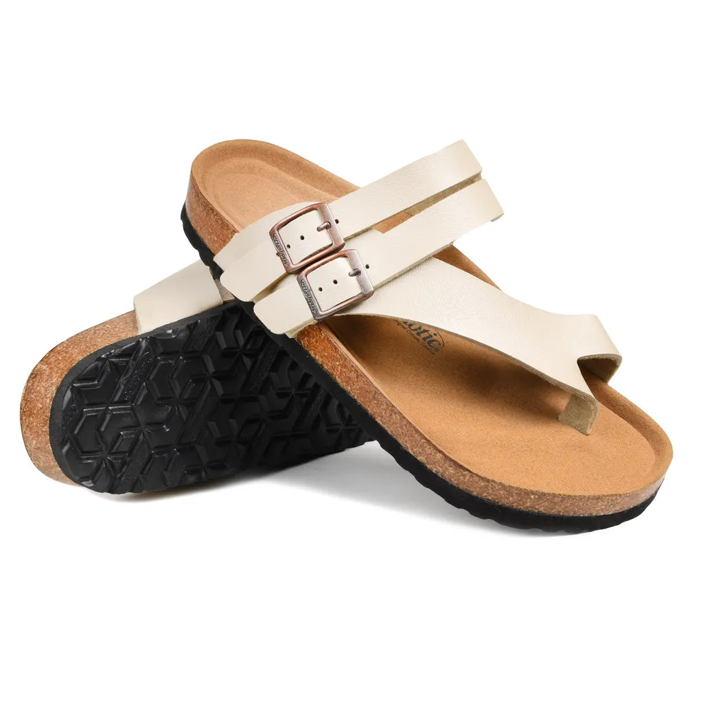 Pair of sandals with cork sole 
cork sandals
cork sandals womens
cork bed sandals women
