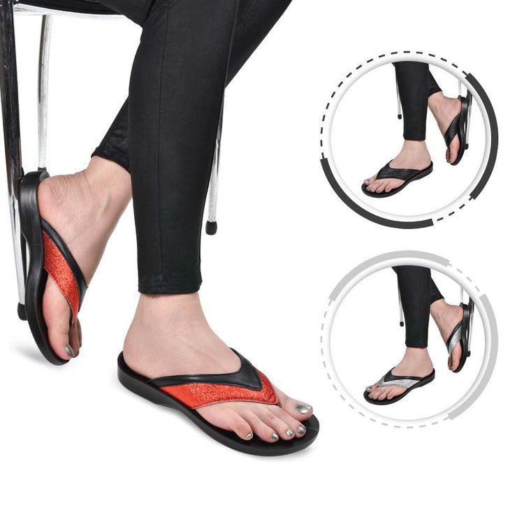Aerothotic - Gleamy Haze Flip Flops Sandals for Women