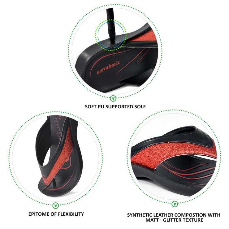 Aerothotic - Gleamy Haze Flip Flops Sandals for Women