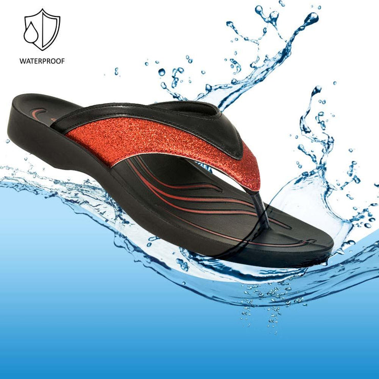 Aerothotic - Gleamy Haze Flip Flops Sandals for Women
