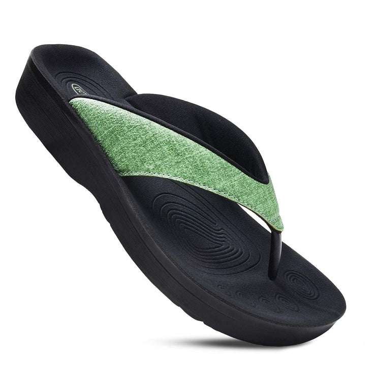 Aerothotic Mellow Vibe Women s Orthotic Comfortable Flip Flops Sandal Mellow Peach 6