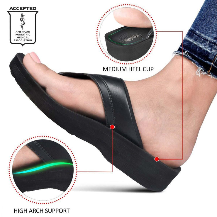 Aerothotic - Ostrya Black Thong Sandals Women1