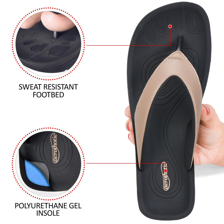Aerothotic - Flumen Comfortable Arch Support Thong Sandals for Women
