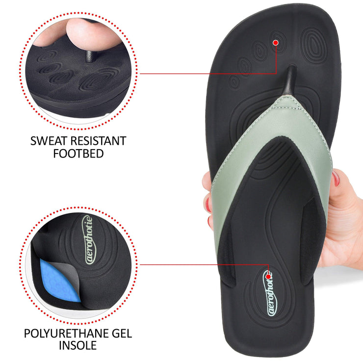 Aerothotic - Flumen Comfortable Arch Support Thong Sandals for Women