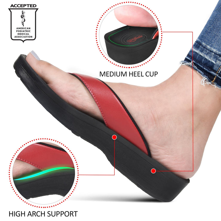 Aerothotic - Flumen Comfortable Arch Support Thong Sandals for Women