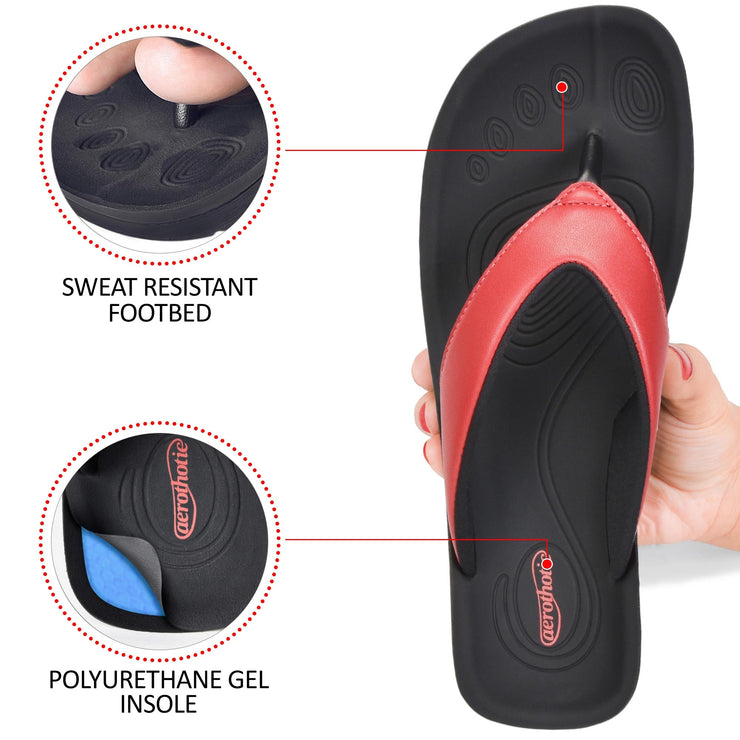 Aerothotic - Flumen Comfortable Arch Support Thong Sandals for Women