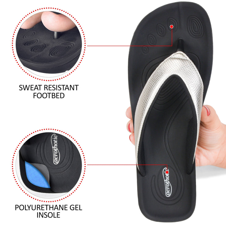 Aerothotic - Meira Arch Supportive Orthotic Casual Summer Flip Flops for Women