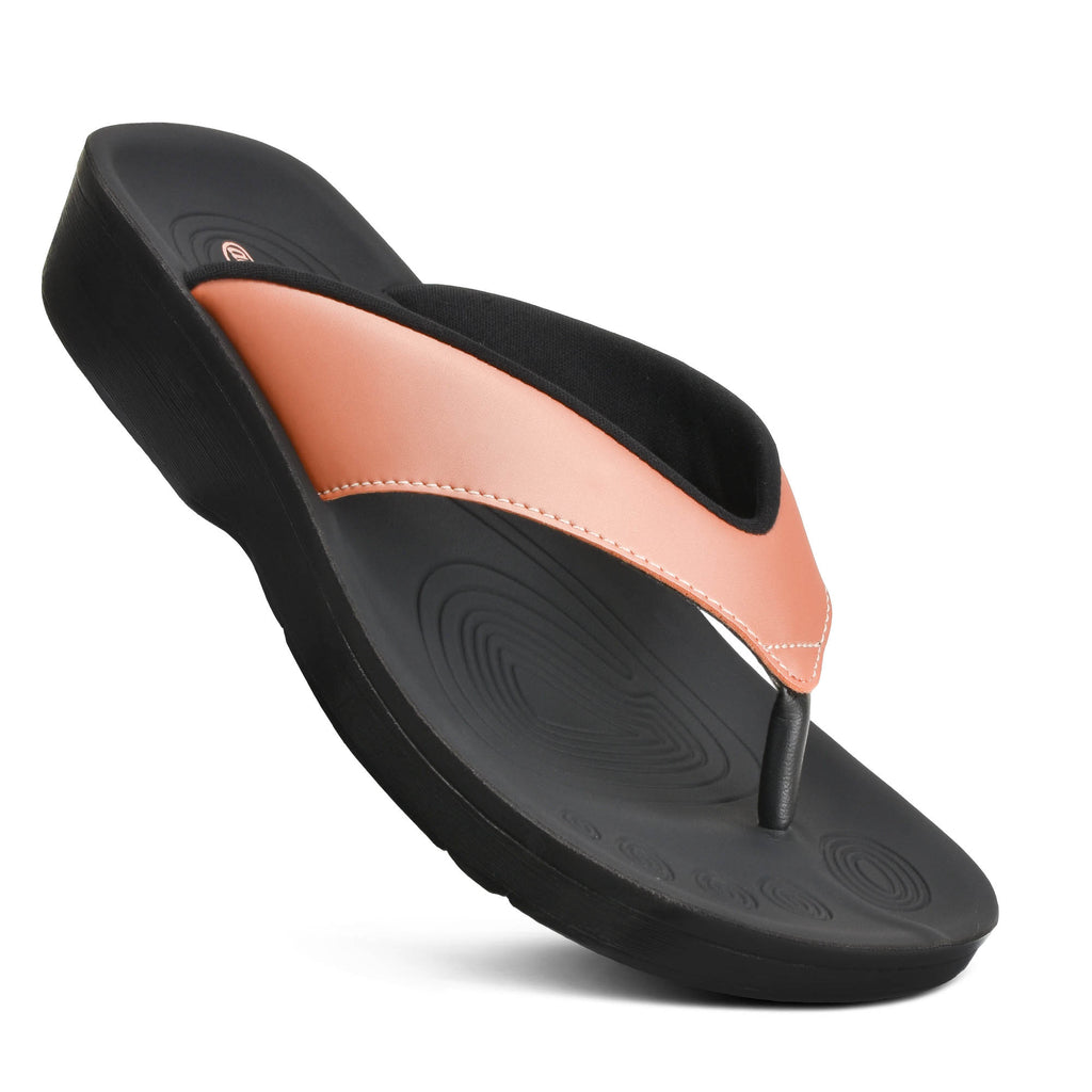 Aerothotic Fallon Women s Arch Support Flip Flops Aerothotic