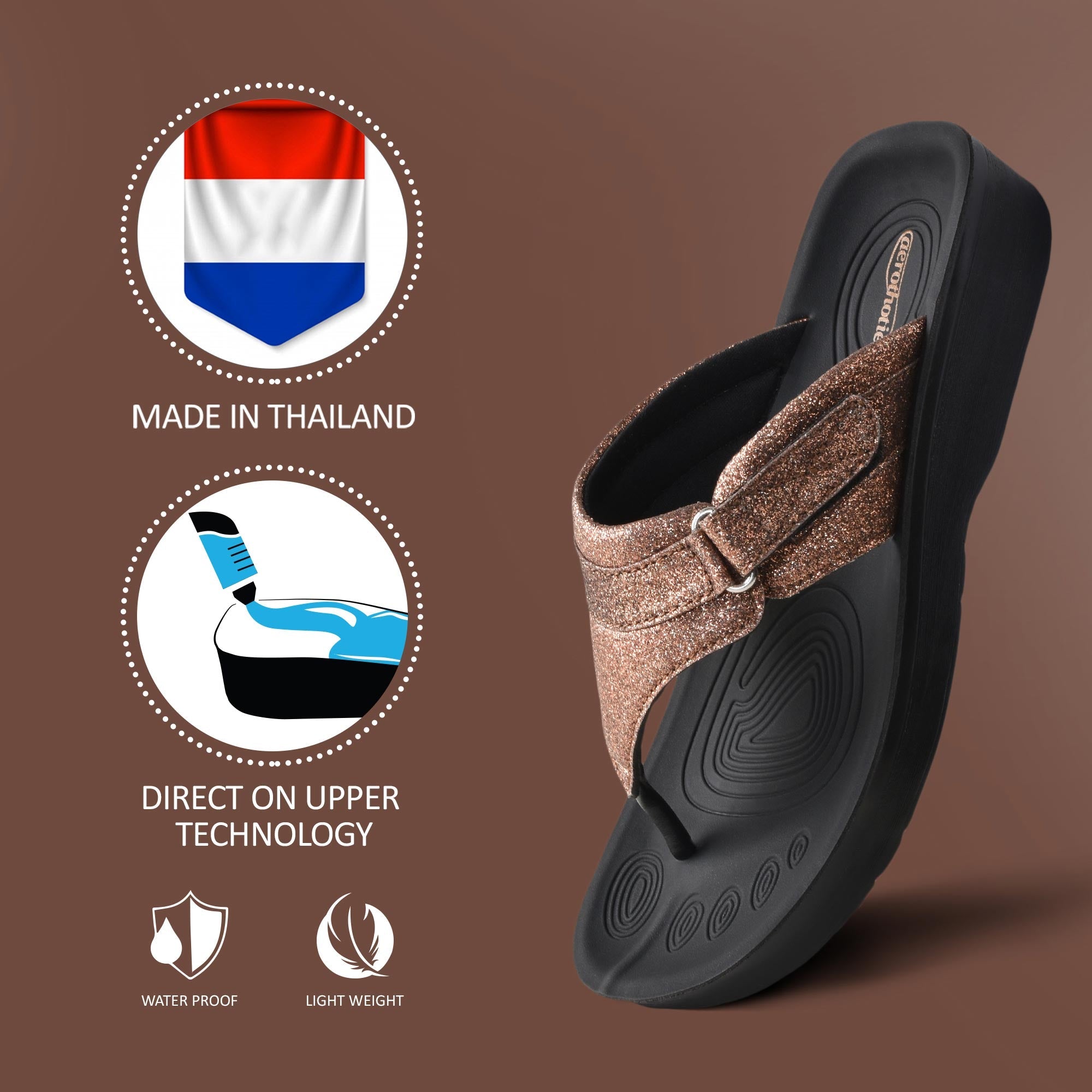 Glynis Thong Sandals with Arch Support for Women