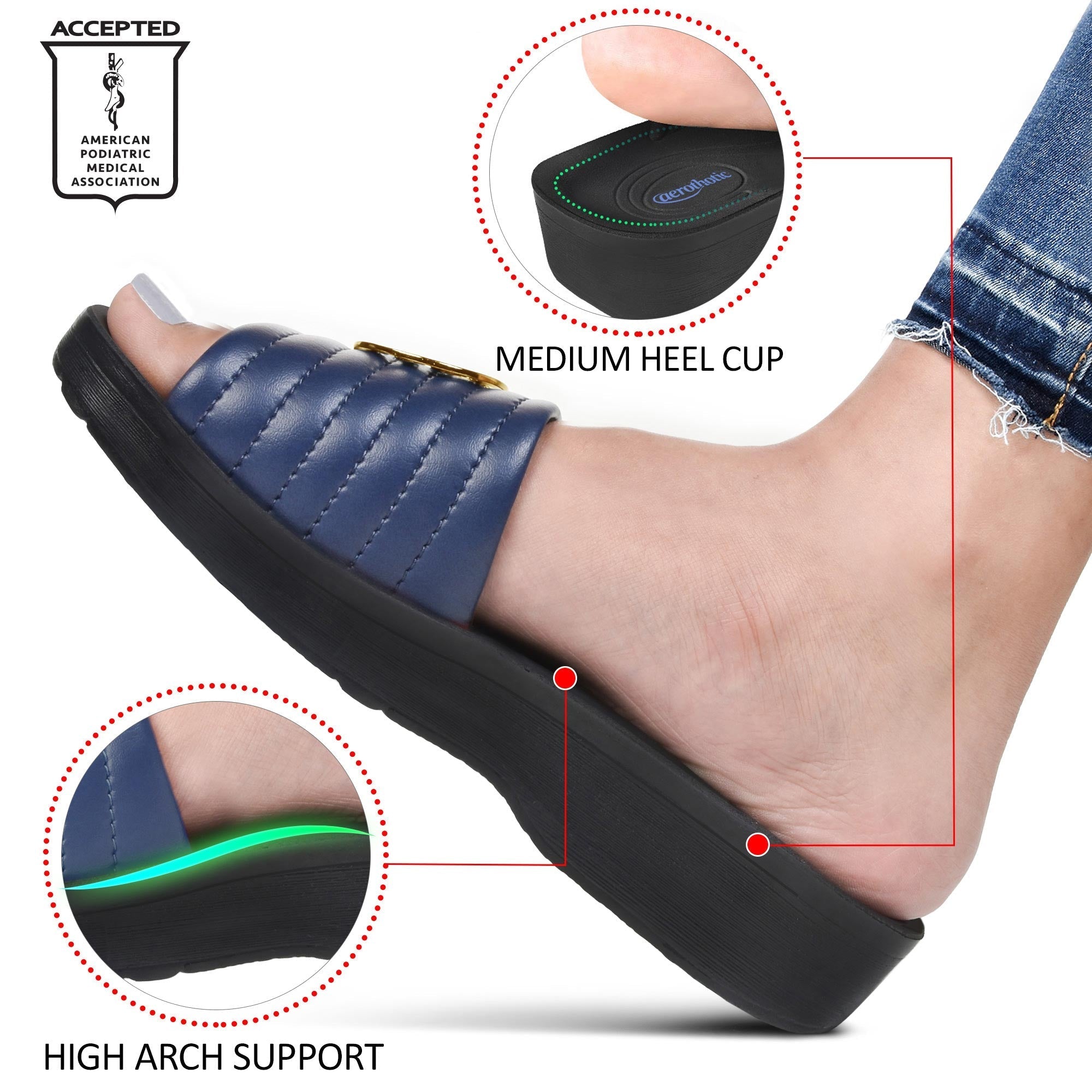 Otis Orthopedic Casual Slides for Women