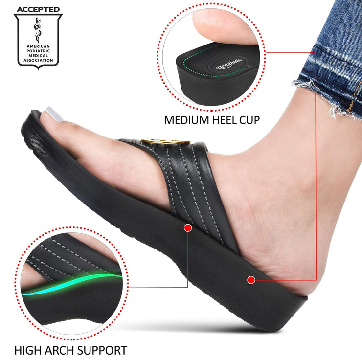 Aerothotic - Idelle Women’s Walking Summer Thong Sandals