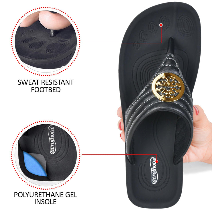 Aerothotic - Idelle Women’s Walking Summer Thong Sandals