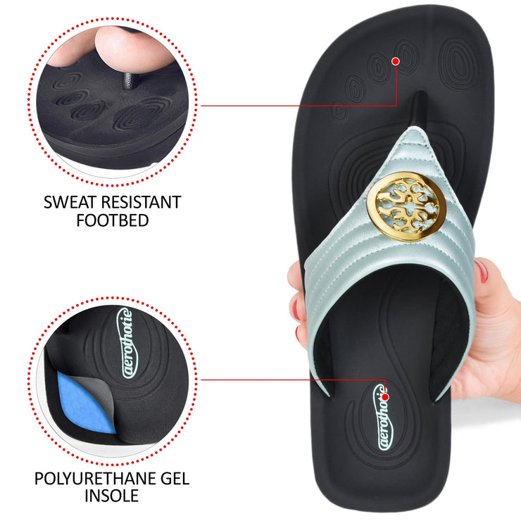Aerothotic - Idelle Women’s Walking Summer Thong Sandals
