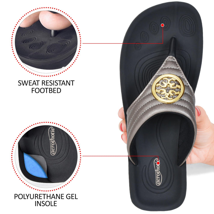 Aerothotic - Idelle Women’s Walking Summer Thong Sandals