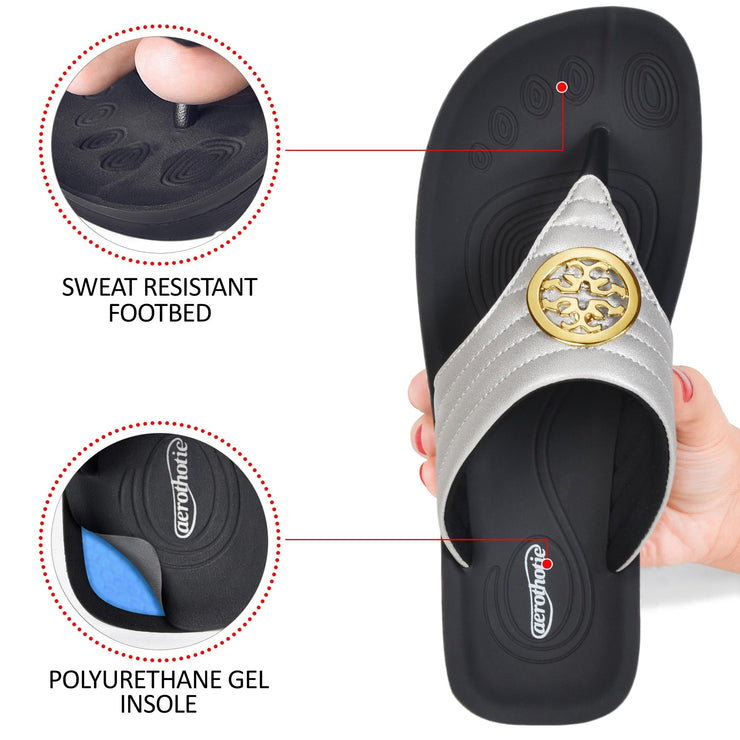 Aerothotic - Idelle Women’s Walking Summer Thong Sandals