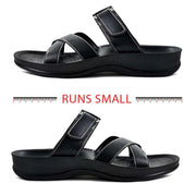 Aerothotic - Pasty Black Women's slides with arch support5