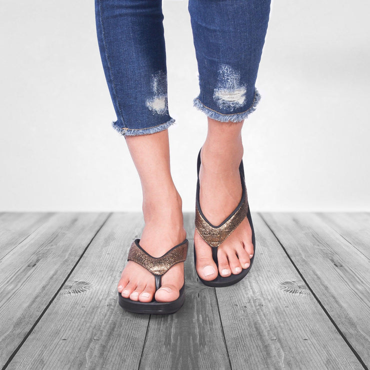 Aerothotic - Sequin Platform Sandals