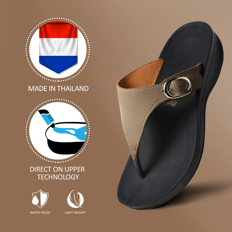 Aerothotic - Shale Comfortable Arch Support Flip Flops for Women