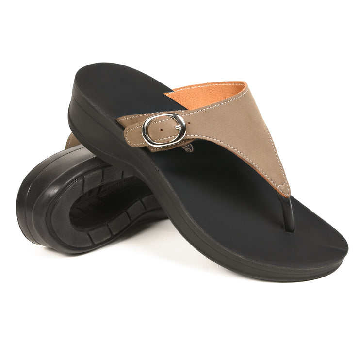 Aerothotic - Shale Comfortable Arch Support Flip Flops for Women