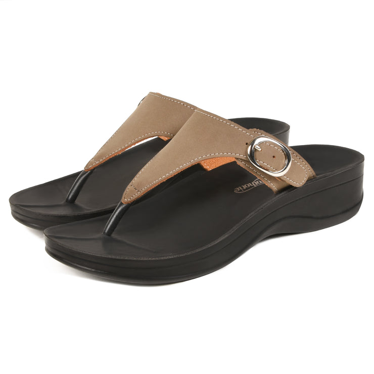 Aerothotic - Shale Comfortable Arch Support Flip Flops for Women