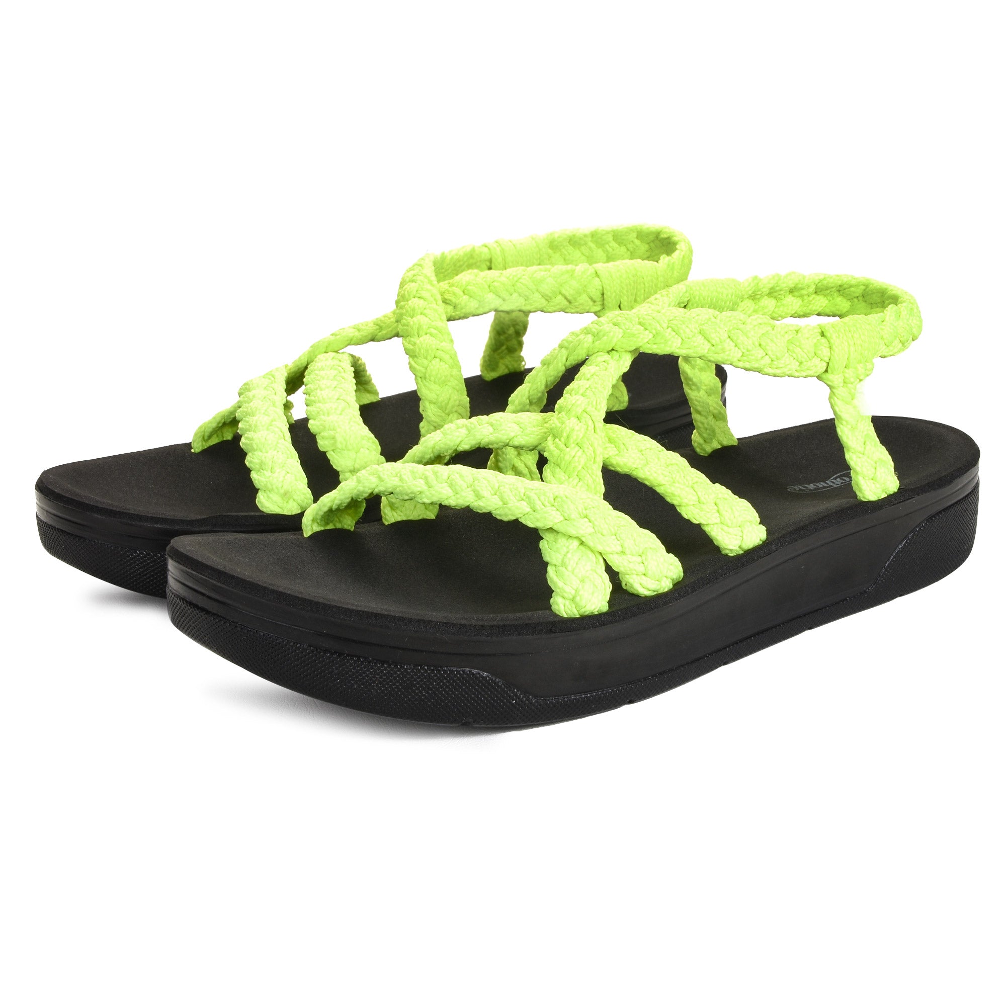 Arch Support Green Slingback Sandals