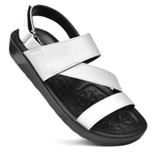 Aerothotic - Tribolt White Women's comfortable slingback sandals