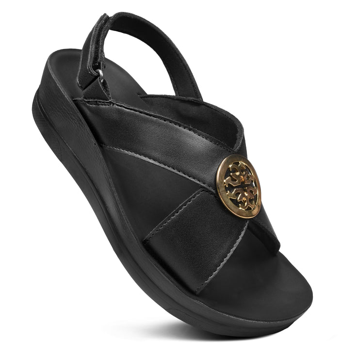 Aerothotic - Merak Back Strap Platform Sandals for Women