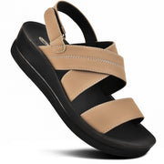 Aerothotic - Dione Summer Casual Backstrap Platform Sandals for Women