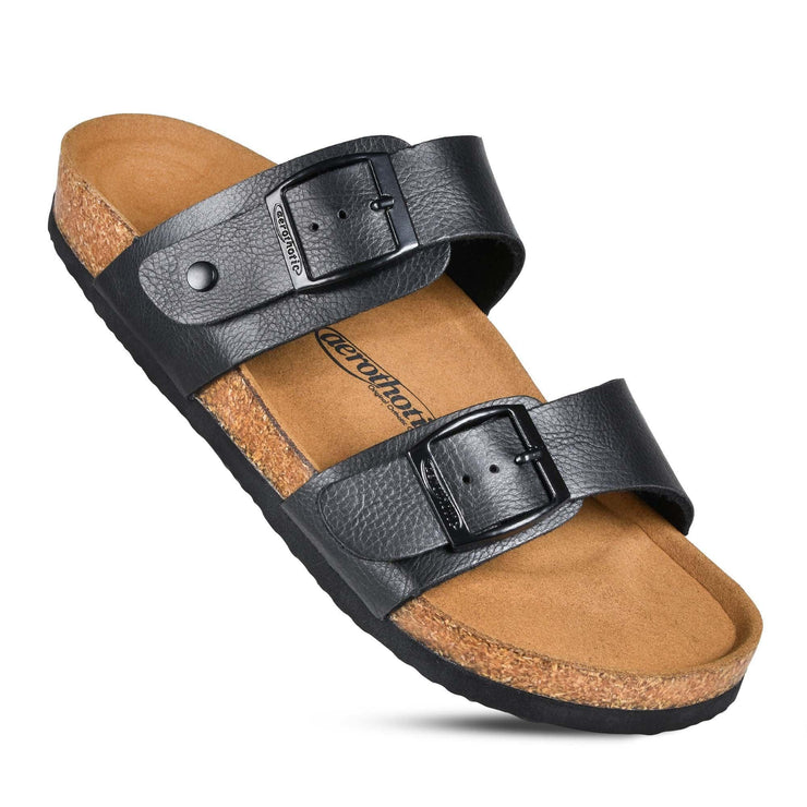 Aerothotic - Black Nymph Dual Strap Sandals
