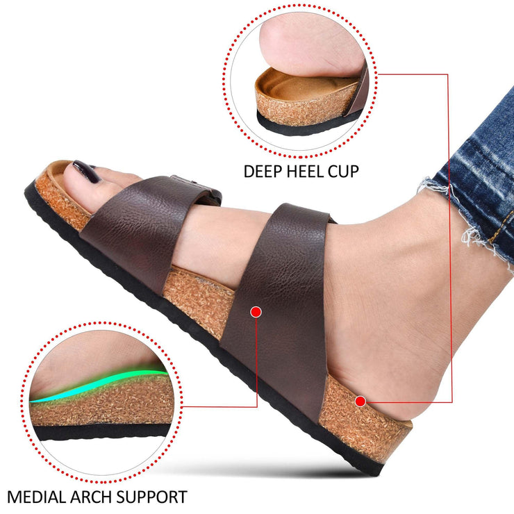 Aerothotic - Black Nymph Dual Strap Sandals