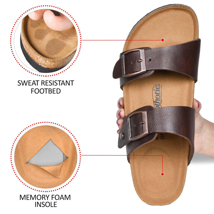 Aerothotic - Black Nymph Dual Strap Sandals