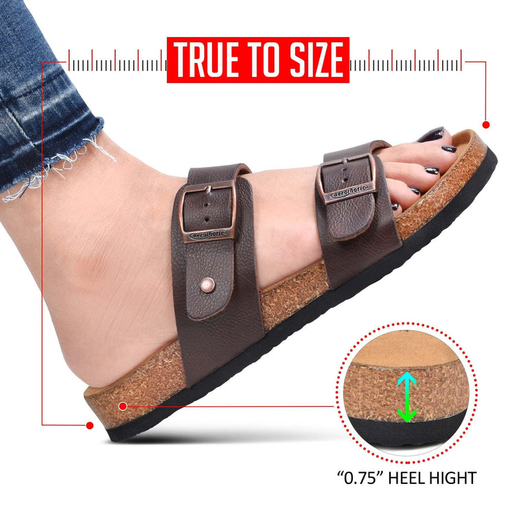 Aerothotic - Black Nymph Dual Strap Sandals