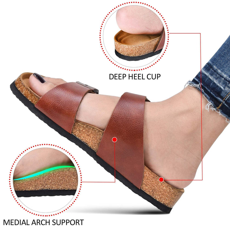 Aerothotic - Black Nymph Dual Strap Sandals