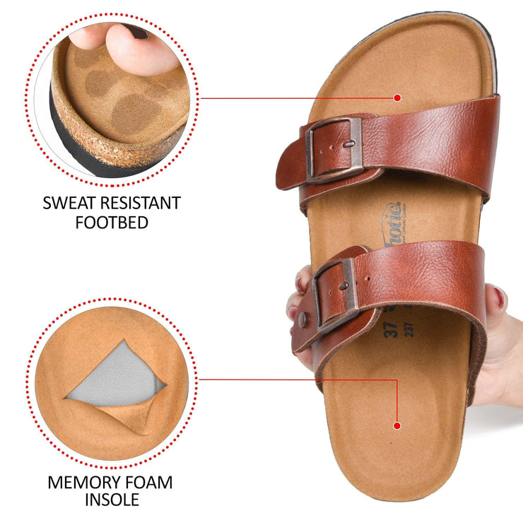 Aerothotic - Black Nymph Dual Strap Sandals