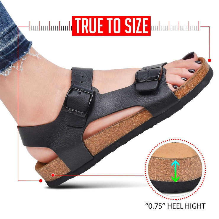 Aerothotic - Amulet Slingback Sandals-Footwear - Aerothotic: Original Orthotic Comfort Sandals