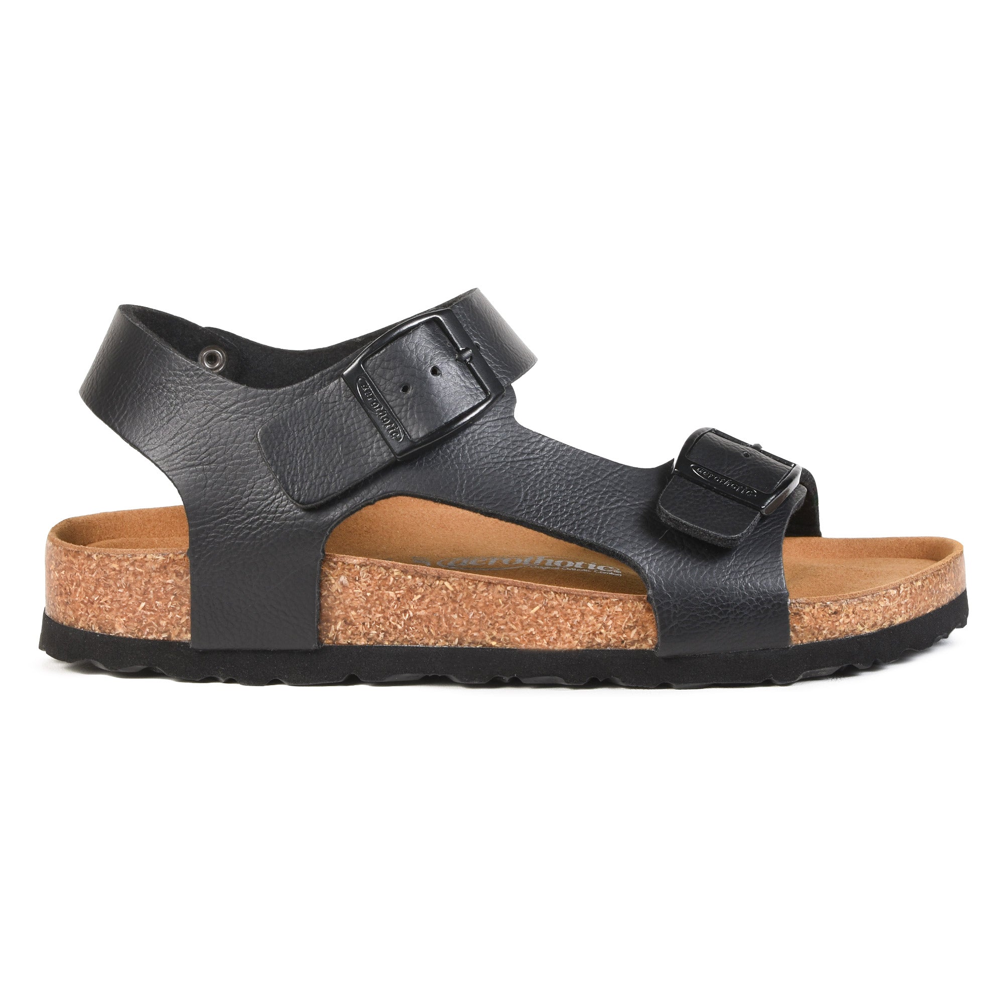 black slingback sandals - Amulet-Cork
