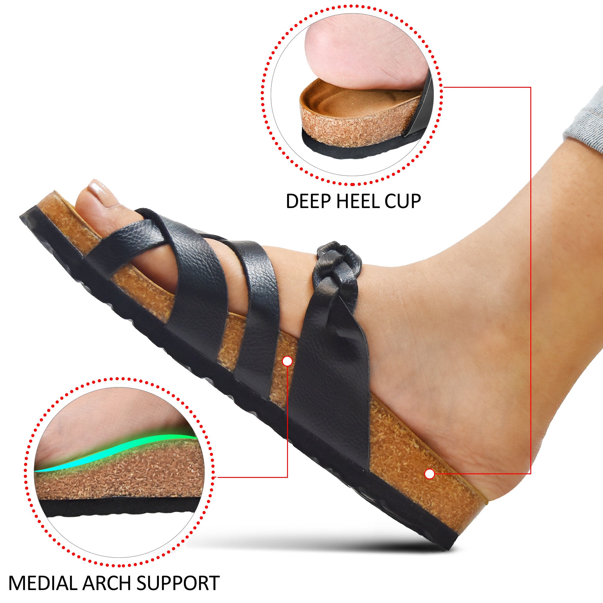 Sierra Women’s Strappy Slide Sandals