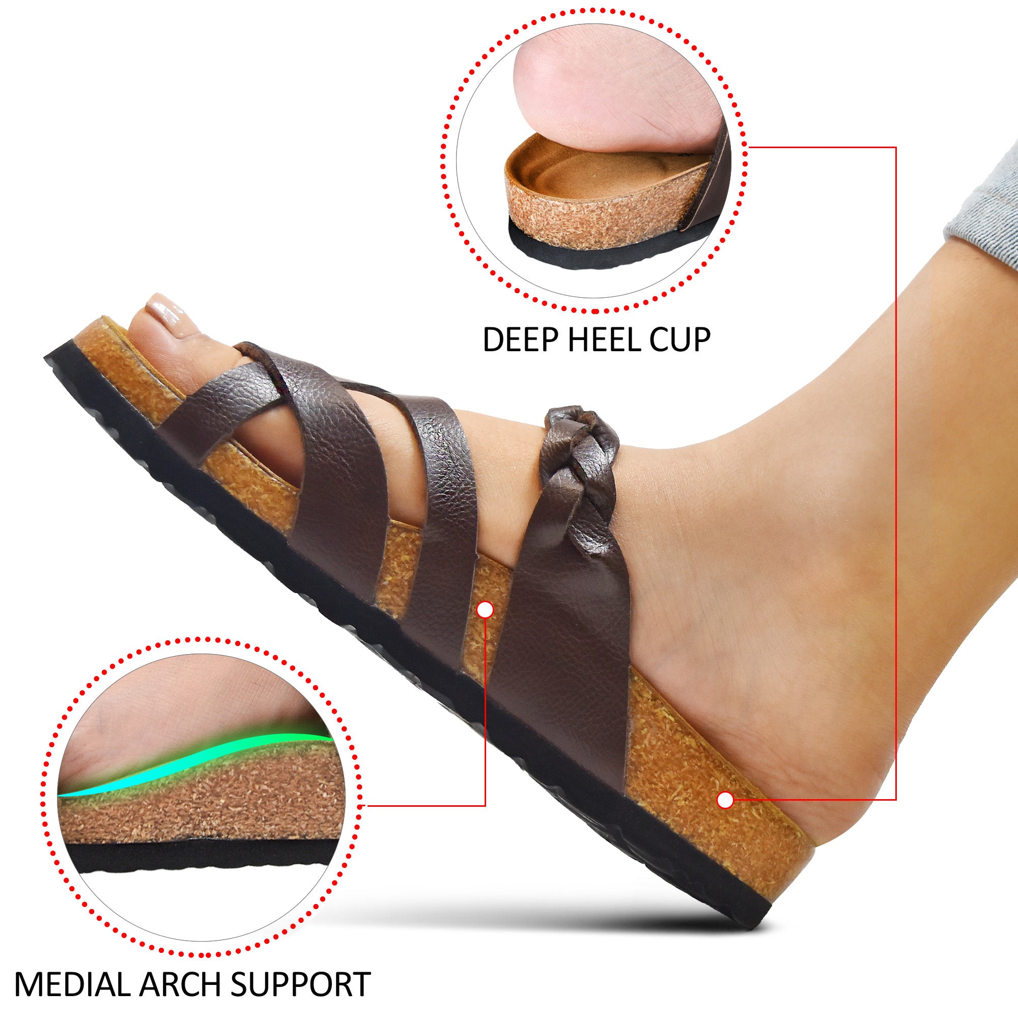 Sierra Women’s Strappy Slide Sandals