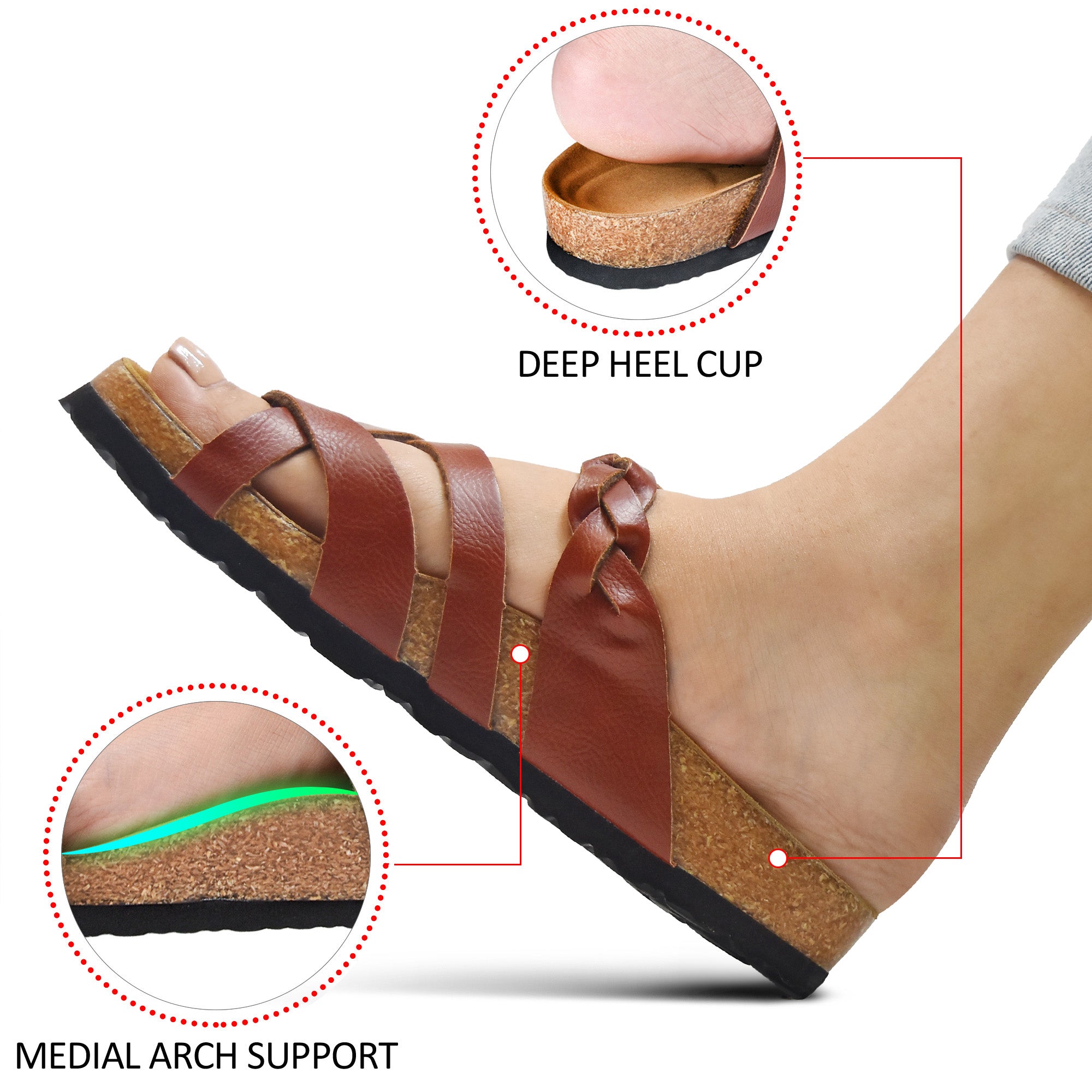 Sierra Women’s Strappy Slide Sandals