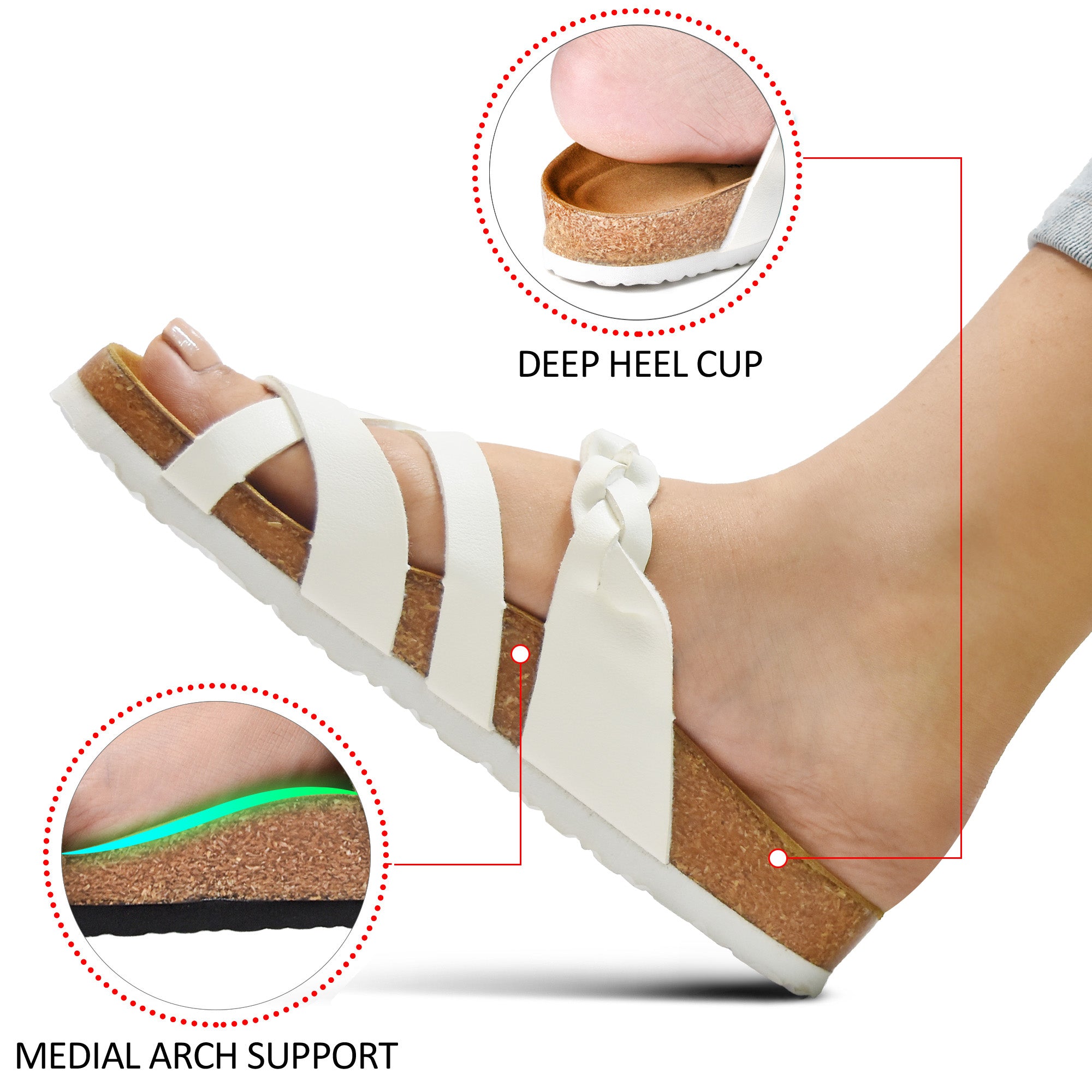 Sierra Women’s Strappy Slide Sandals