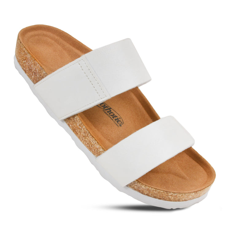 Aerothotic Zen Cork Footbed Women Summer Slide Sandals Aerothotic