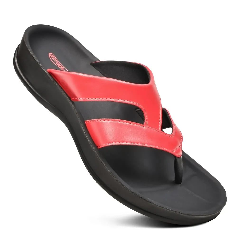 Aerothotic Raido strappy sandal with double straps and arch support