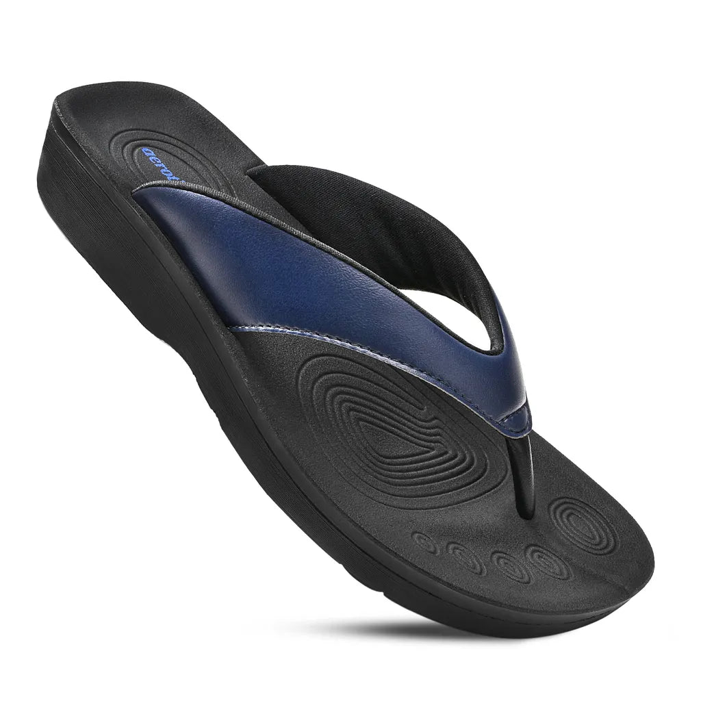 Black and blue sandal 
thong sandals for women
arch support thongs